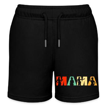 Police Mama Application de la loi Mère Rétro - Short de jogging enfant bio Stanley/Stella - noir - Devant