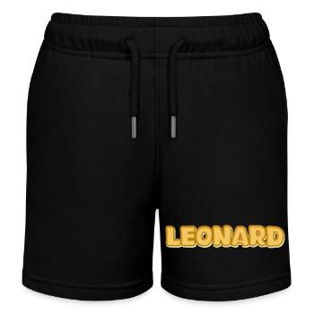 Leonard - Kinder Organic Joggingshorts Mini Bolter von Stanley/Stella - Schwarz - Vorne