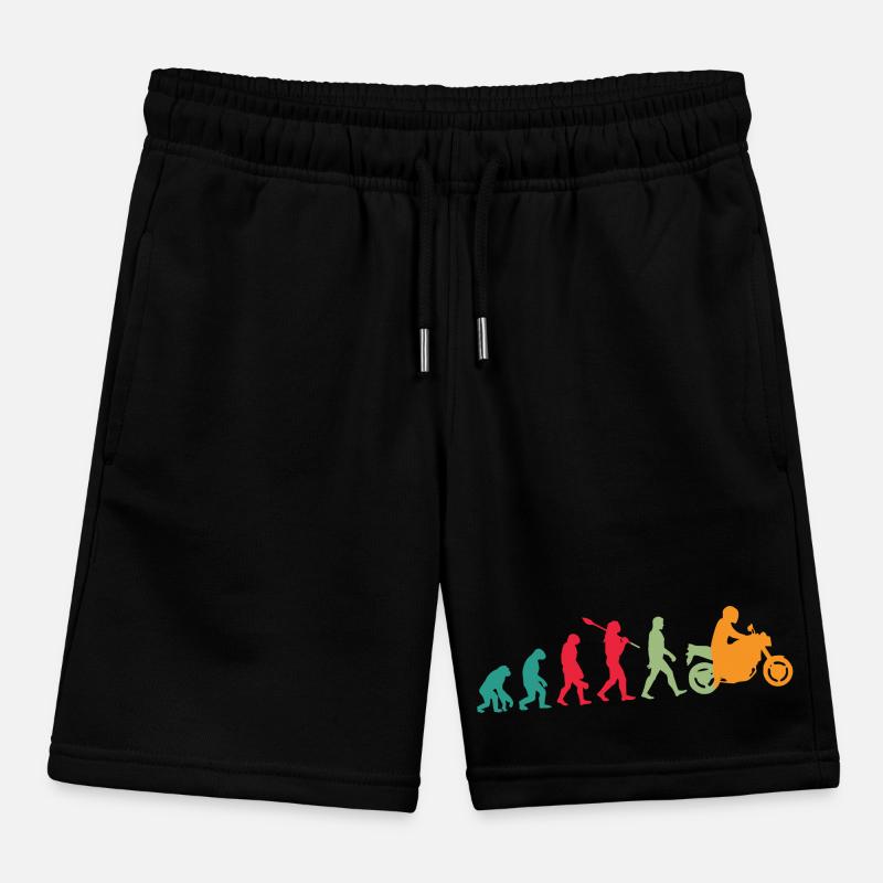 Evolution! Motorrad Geschenk Idee Bikes Kinder Organic Joggingshorts Mini Bolter von Stanley/Stella