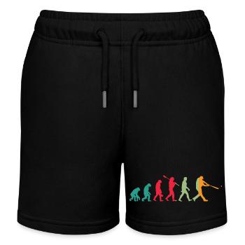 Basketball Evolution - Kids Organic Sweat Shorts by Stanley/Stella - black - Front