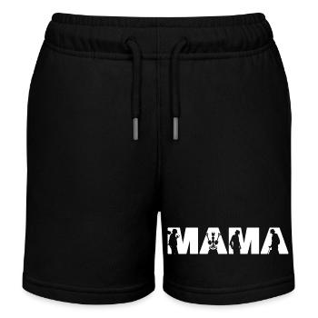 Mama Metal Detector Hobbyist Treasure Hunter - Kids Organic Sweat Shorts by Stanley/Stella - black - Front