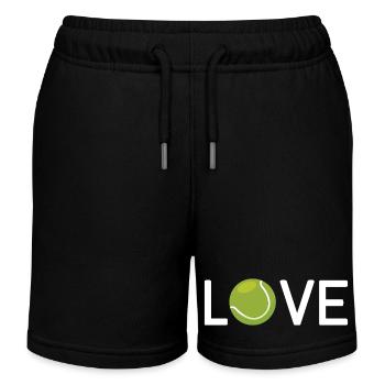 Tennis-Liebhaber - Kinder Organic Joggingshorts Mini Bolter von Stanley/Stella - Schwarz - Vorne