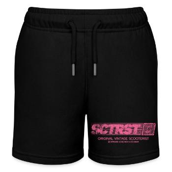 Original Vintage Scooterist - Kinder Organic Joggingshorts Mini Bolter von Stanley/Stella - Schwarz - Vorne