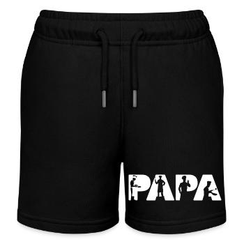 Papa Chef Cuisine King Chef Chef Design - Short de jogging enfant bio Stanley/Stella - noir - Devant