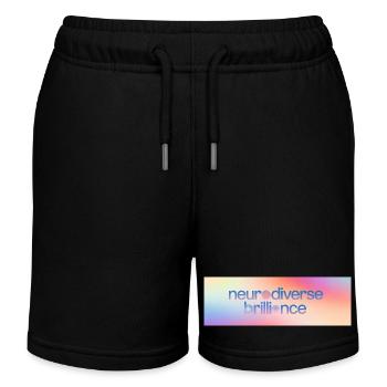 Neurodiverse Brilliance - Kids Organic Sweat Shorts by Stanley/Stella - black - Front