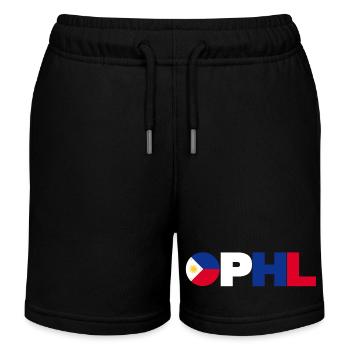 Philippines - Short de jogging enfant bio Stanley/Stella - noir - Devant
