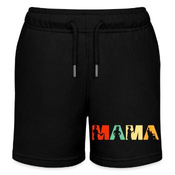 Nurse Mama Lustige Retro Gesundheitswesen Mutterkunst - Kinder Organic Joggingshorts Mini Bolter von Stanley/Stella - Schwarz - Vorne