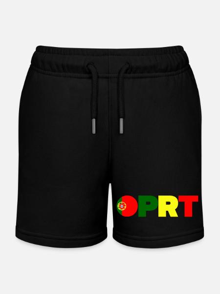 Portugal - Short de jogging enfant bio Stanley/Stella - noir