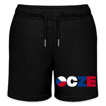 République tchèque - Short de jogging enfant bio Stanley/Stella - noir - Devant