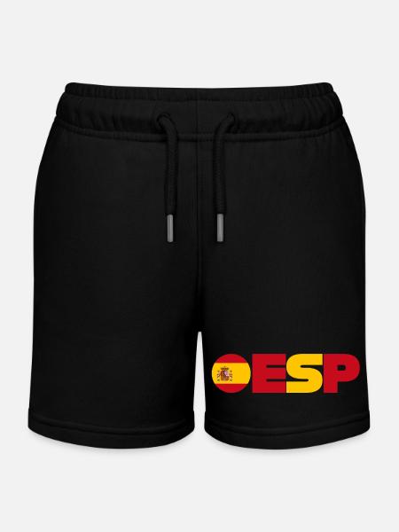 Espagne - Short de jogging enfant bio Stanley/Stella - noir