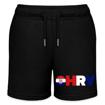 Croatia - Kids Organic Sweat Shorts by Stanley/Stella - black - Front