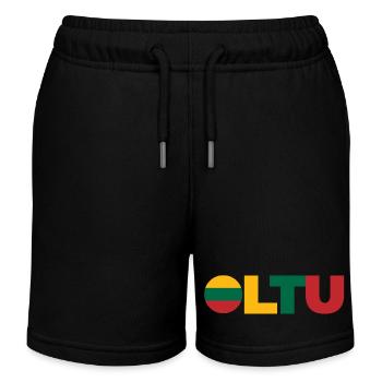 Lituanie - Short de jogging enfant bio Stanley/Stella - noir - Devant