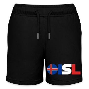 Islande - Short de jogging enfant bio Stanley/Stella - noir - Devant