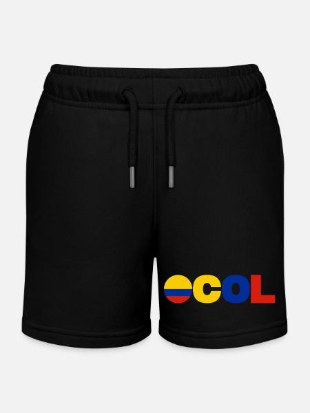 Kolumbien - Kinder Organic Joggingshorts Mini Bolter von Stanley/Stella - Schwarz