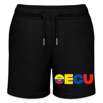 Ecuador - Kinder Organic Joggingshorts Mini Bolter von Stanley/Stella - Schwarz - Vorne