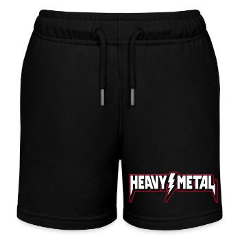 Heavy Metal 3D-Logo - Kinder Organic Joggingshorts Mini Bolter von Stanley/Stella - Schwarz - Vorne