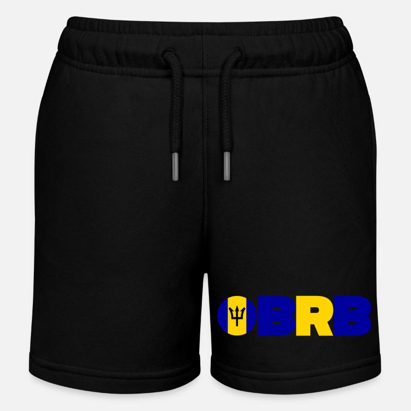 Barbade - Short de jogging enfant bio Stanley/Stella - noir