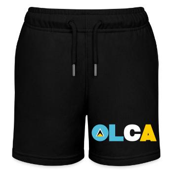 Saint Lucia - Kids Organic Sweat Shorts by Stanley/Stella - black - Front
