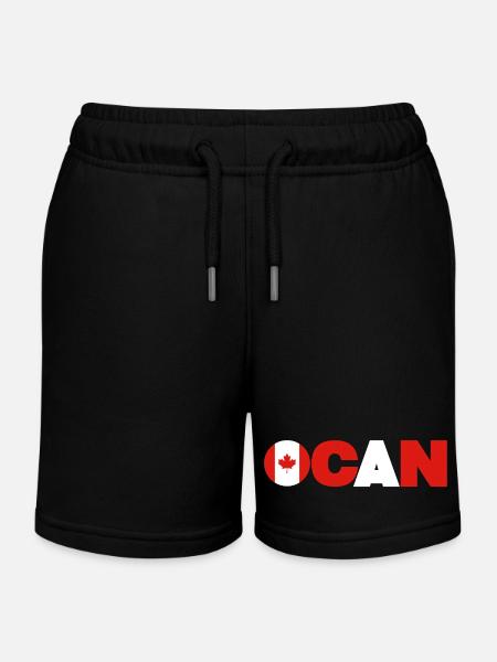 Canada - Short de jogging enfant bio Stanley/Stella - noir
