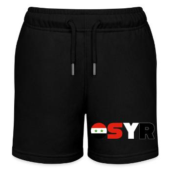 Syrien - Kinder Organic Joggingshorts Mini Bolter von Stanley/Stella - Schwarz - Vorne