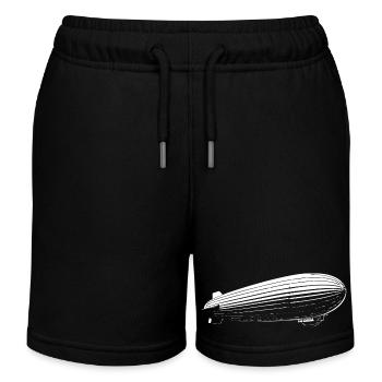 Cool Zeppelin Design – Vintage Aviation - Short de jogging enfant bio Stanley/Stella - noir - Devant