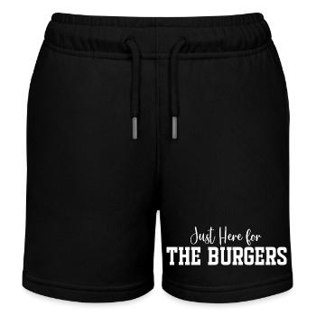 Just Here for The Burgers - Kids Organic Sweat Shorts by Stanley/Stella - black - Front
