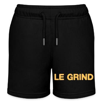 Le Grind – Motivation Statement Design Fan - Kids Organic Sweat Shorts by Stanley/Stella - black - Front