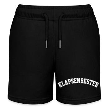 Meilleure phrase folle du bureau - Short de jogging enfant bio Stanley/Stella - noir - Devant