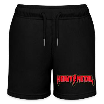 Heavy Metal 3D-Logo - Kinder Organic Joggingshorts Mini Bolter von Stanley/Stella - Schwarz - Vorne