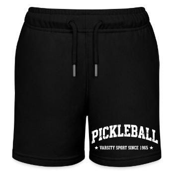 Pickleball Varsity Vintage 1965 - Kids Organic Sweat Shorts by Stanley/Stella - black - Front