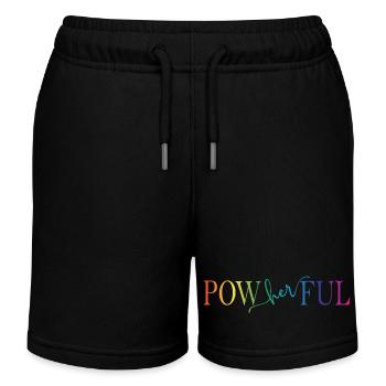Powherful - Kinder Organic Joggingshorts Mini Bolter von Stanley/Stella - Schwarz - Vorne