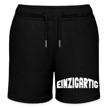 Unique - Kids Organic Sweat Shorts by Stanley/Stella - black - Front