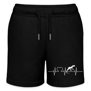 Eidechsen Eidechse - Kinder Organic Joggingshorts Mini Bolter von Stanley/Stella - Schwarz - Vorne