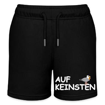 On no seagull - Kids Organic Sweat Shorts by Stanley/Stella - black - Front