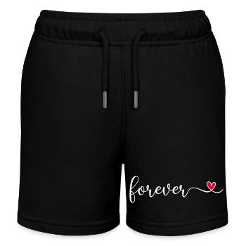 für immer - Kinder Organic Joggingshorts Mini Bolter von Stanley/Stella - Schwarz - Vorne