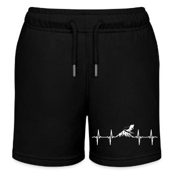 Ski, Heartbeat Skiers, Ski Vacances de ski - Short de jogging enfant bio Stanley/Stella - noir - Devant