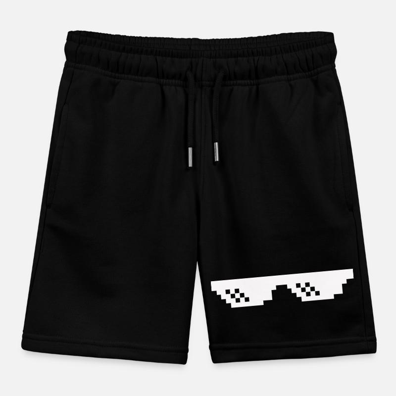 Pixel sunglasses Kids Organic Sweat Shorts by Stanley/Stella