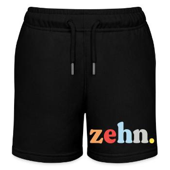10. Geburtstag Geschenk Sohn Tochter - Kinder Organic Joggingshorts Mini Bolter von Stanley/Stella - Schwarz - Vorne
