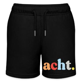 8e anniversaire Eight Retro - Short de jogging enfant bio Stanley/Stella - noir - Devant