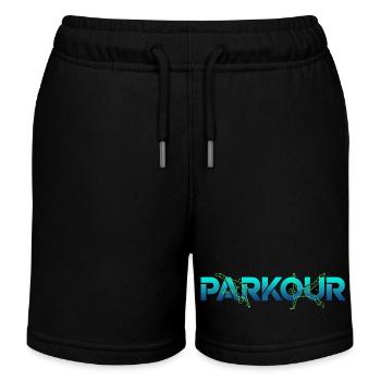 Parkour Freerunning Sport - Short de jogging enfant bio Stanley/Stella - noir - Devant