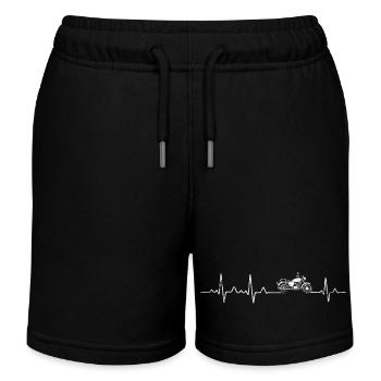 Herzlinie Ost-Moped - Zweitakt Nostalgie  - Kinder Organic Joggingshorts Mini Bolter von Stanley/Stella - Schwarz - Vorne