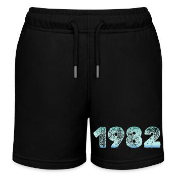 Grunge Naissance 1982 - Short de jogging enfant bio Stanley/Stella - noir - Devant