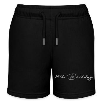 25th Birthday - Kinder Organic Joggingshorts Mini Bolter von Stanley/Stella - Schwarz - Vorne