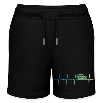 off road 4x4 offroad off-road vehicle - Short de jogging enfant bio Stanley/Stella - noir - Devant