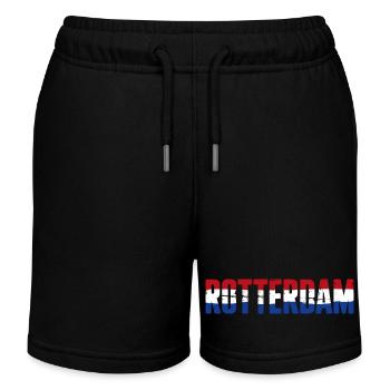 Rotterdam Flagge Niederlande Vintage - Kinder Organic Joggingshorts Mini Bolter von Stanley/Stella - Schwarz - Vorne