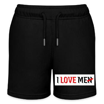 I love me i love men men self-love woman - Kids Organic Sweat Shorts by Stanley/Stella - black - Front