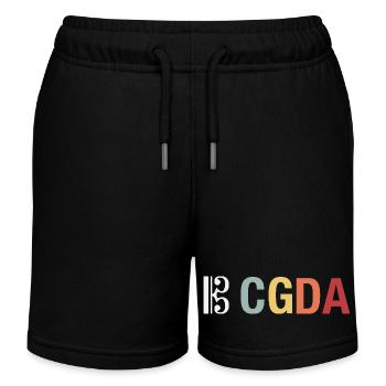 CGDA Bratsche Viola Tuning Saite Musiker retro - Kinder Organic Joggingshorts Mini Bolter von Stanley/Stella - Schwarz - Vorne