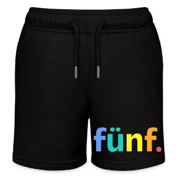 5. Geburtstag Junge Fünf 5 Jahre Jubiläum  - Kinder Organic Joggingshorts Mini Bolter von Stanley/Stella - Schwarz - Vorne