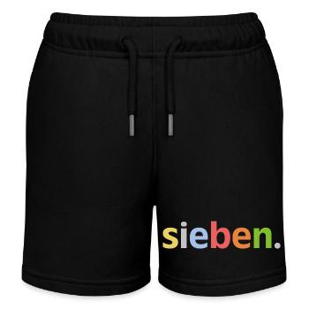 7. Geburtstag Junge Sieben 7 Jahre Jubiläum  - Kinder Organic Joggingshorts Mini Bolter von Stanley/Stella - Schwarz - Vorne