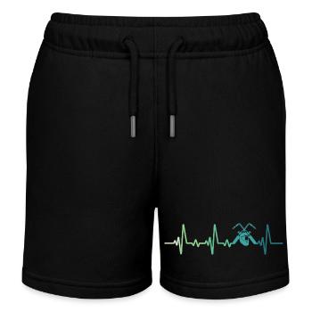 soudeur battements de cœur soudage   - Short de jogging enfant bio Stanley/Stella - noir - Devant
